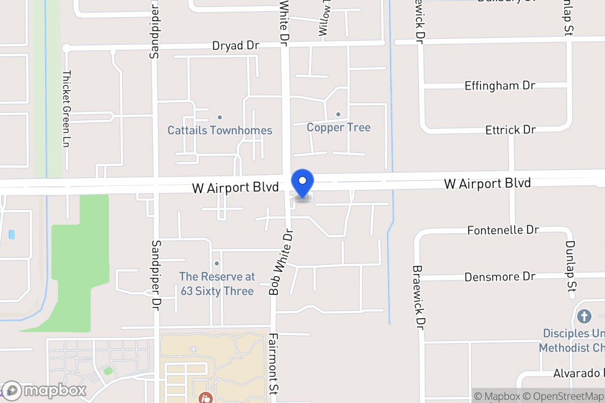 Map of W 6275 Airport Blvd, Houston