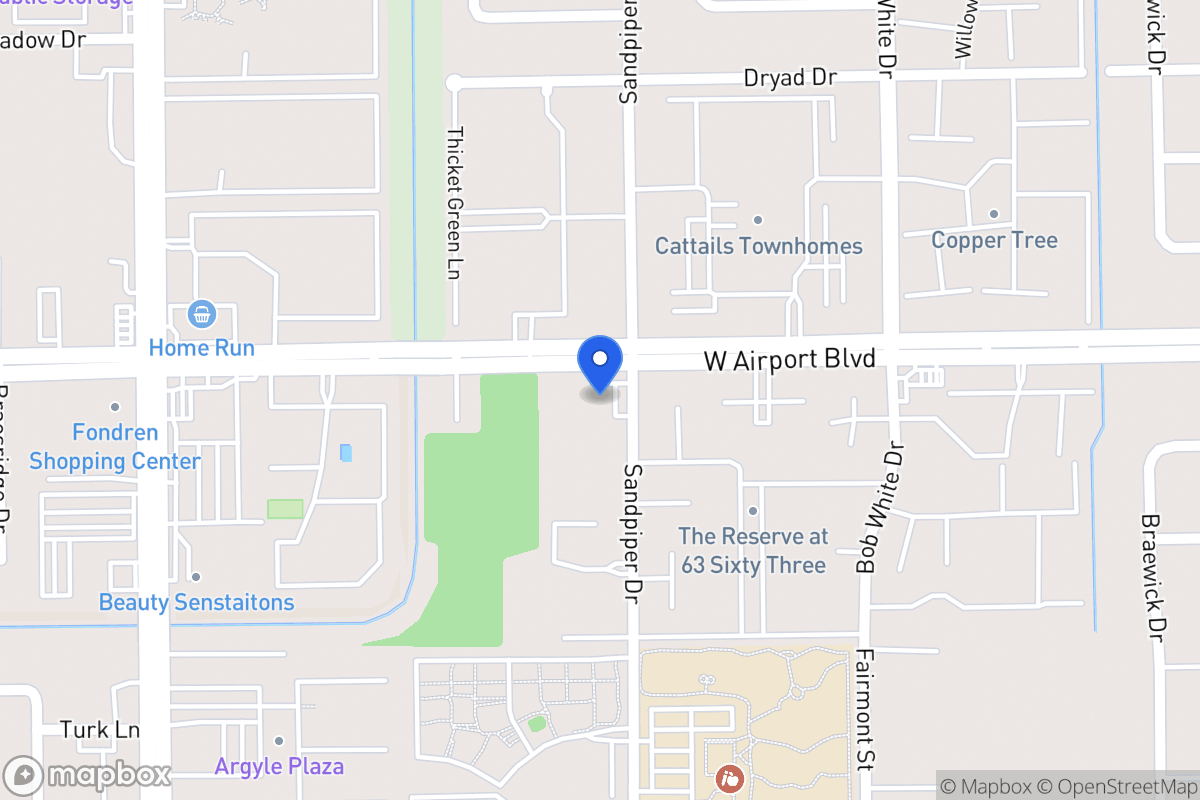 Map of W 6403 Airport Blvd, Houston