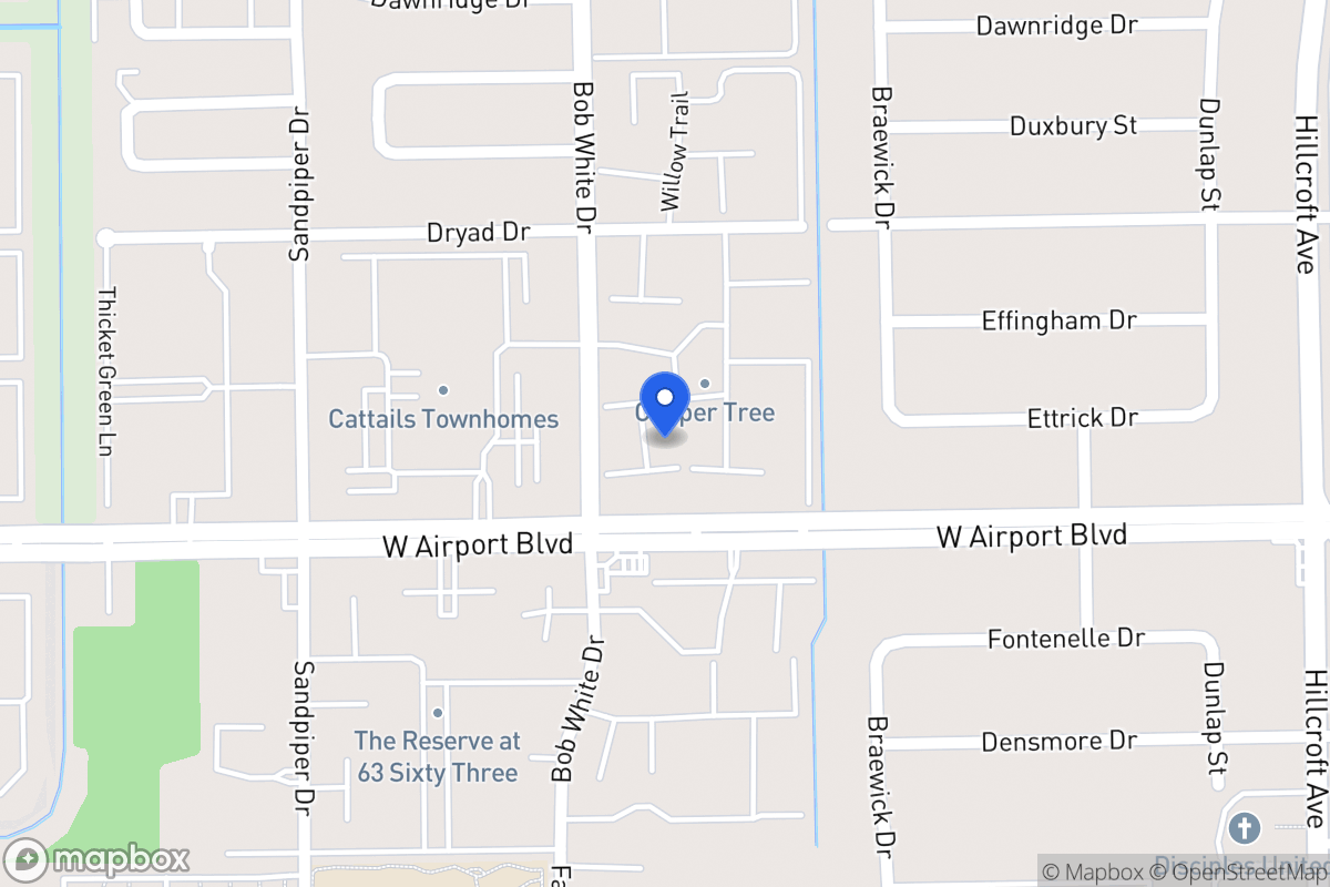 Map of W 6210 Airport Blvd, Houston