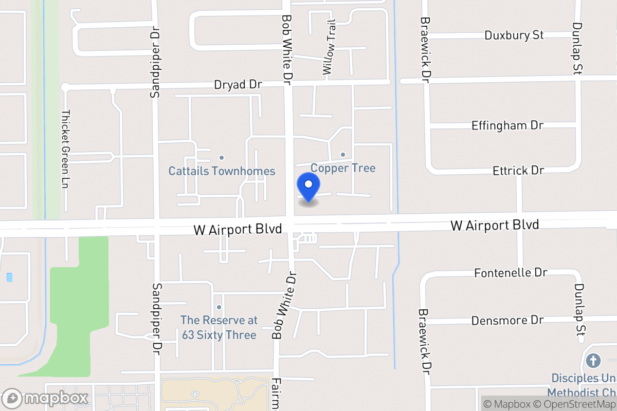Map of W 6228 Airport Blvd, Houston