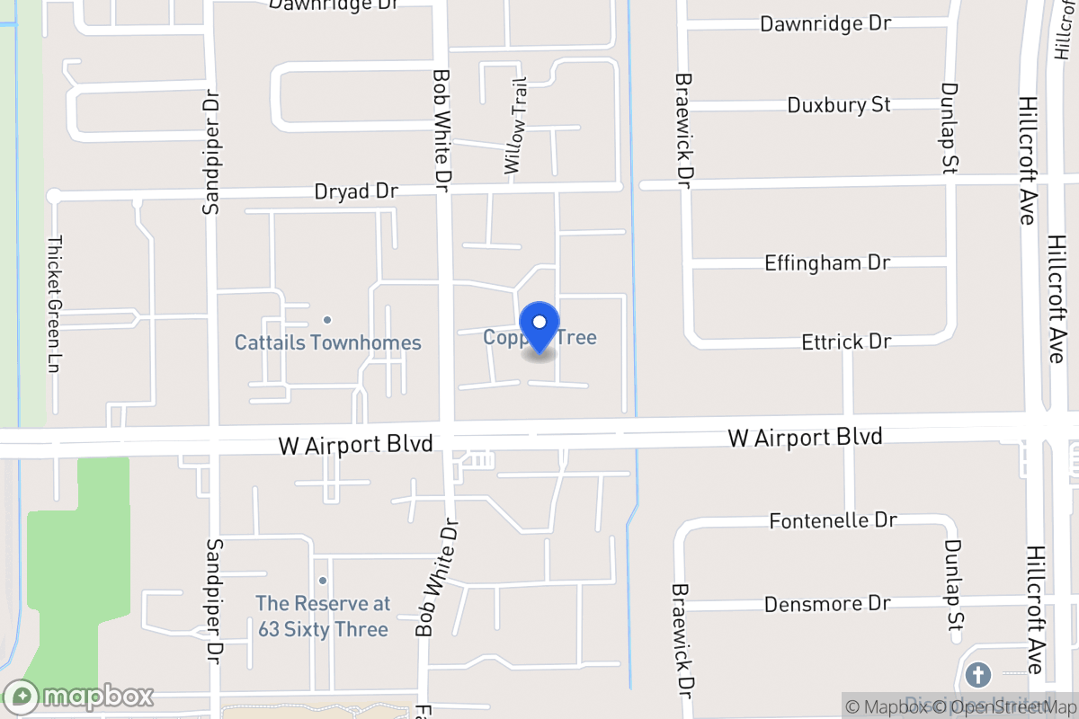 Map of W 6176 Airport Blvd, Houston