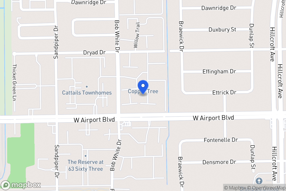 Map of W 6178 Airport Blvd, Houston