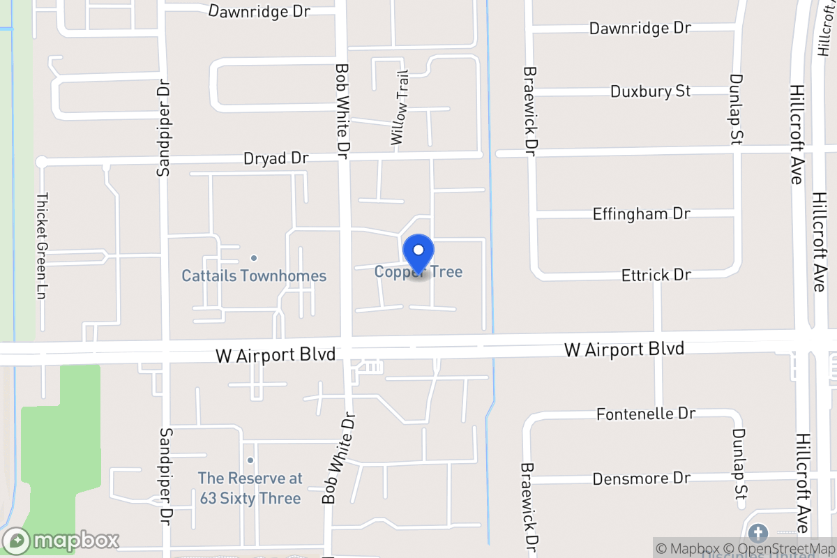 Map of W 6180 Airport Blvd, Houston