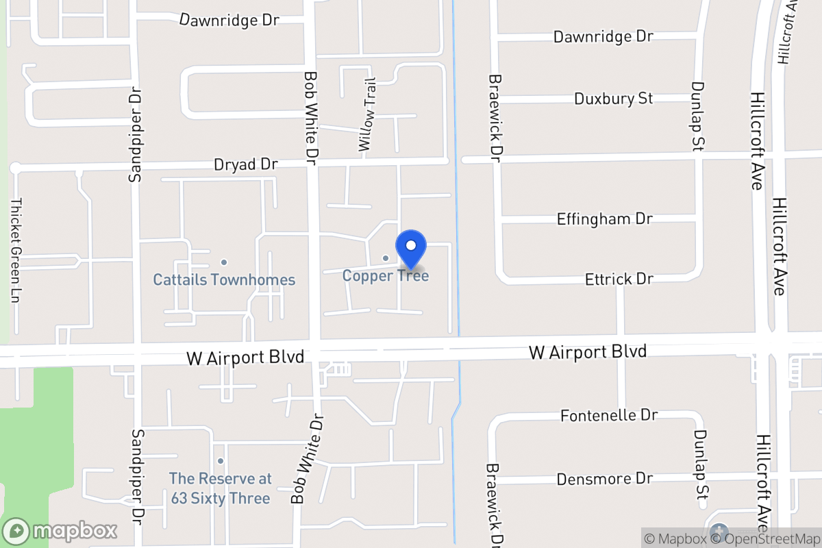 Map of W 6140 Airport Blvd, Houston