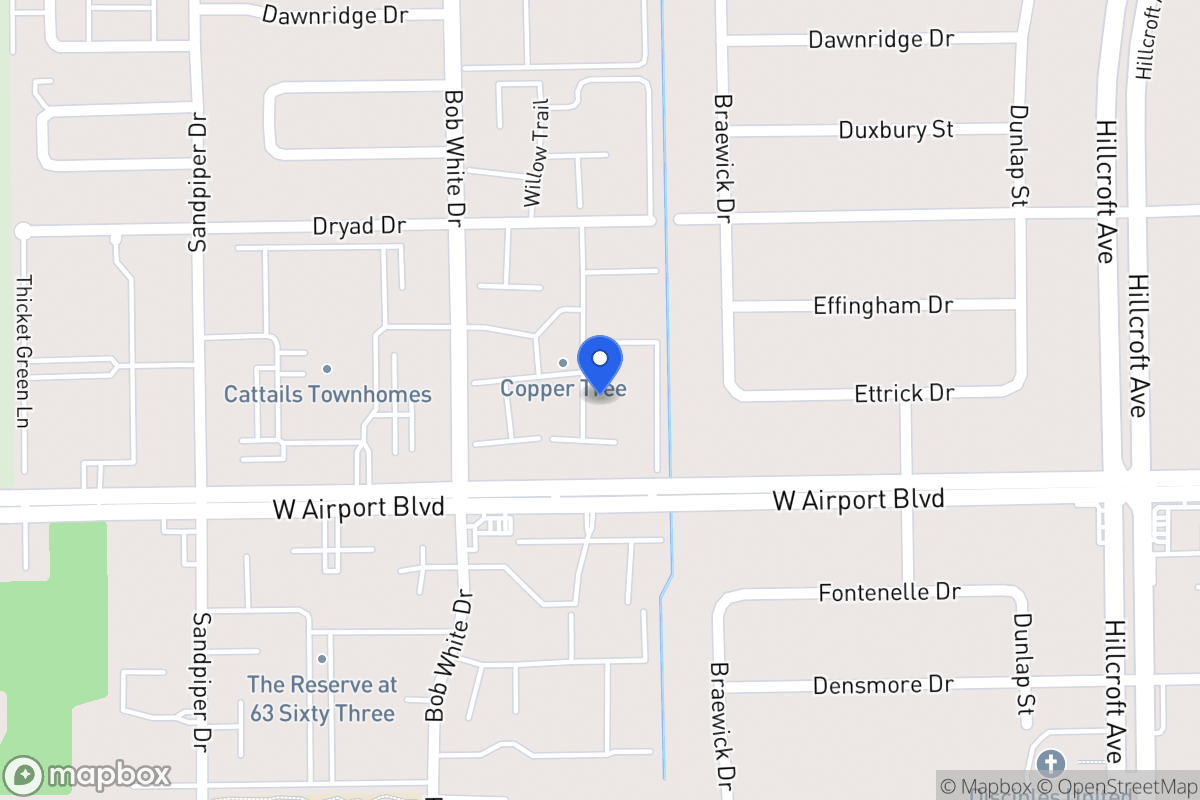Map of W 6144 Airport Blvd, Houston