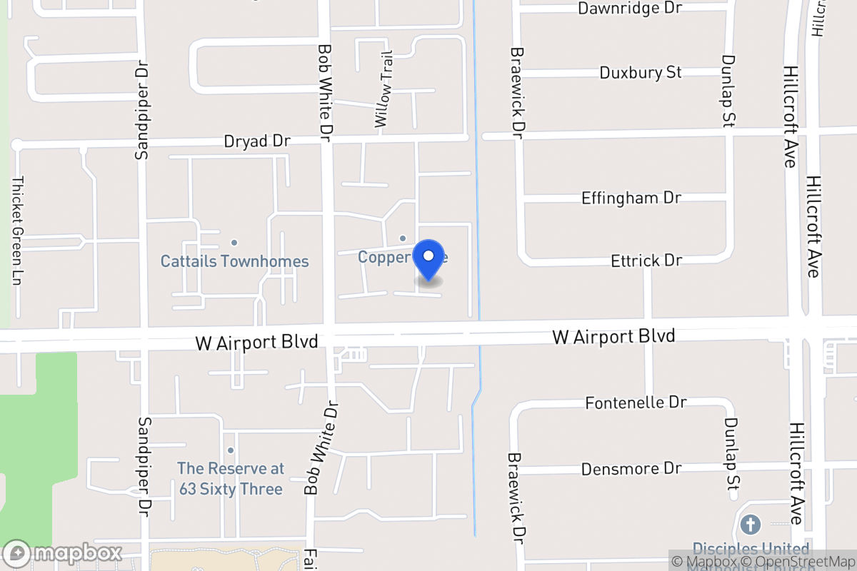 Map of W 6152 Airport Blvd, Houston