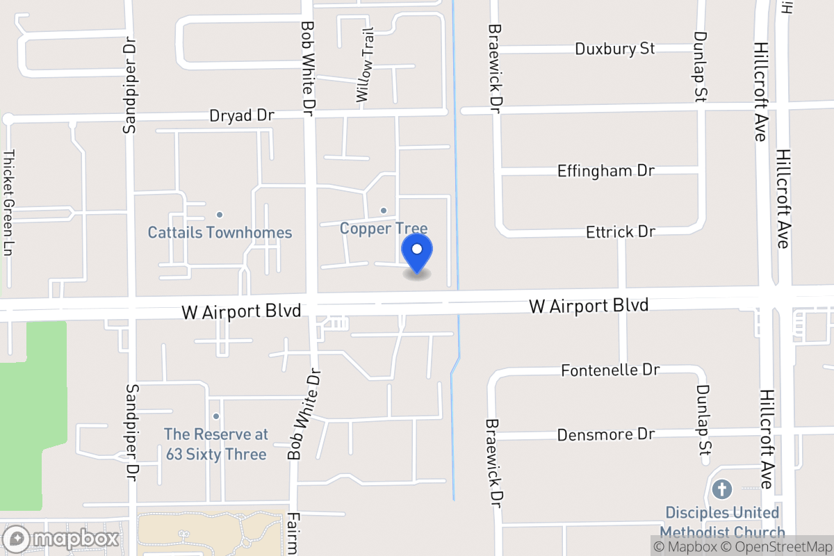 Map of W 6154 Airport Blvd, Houston