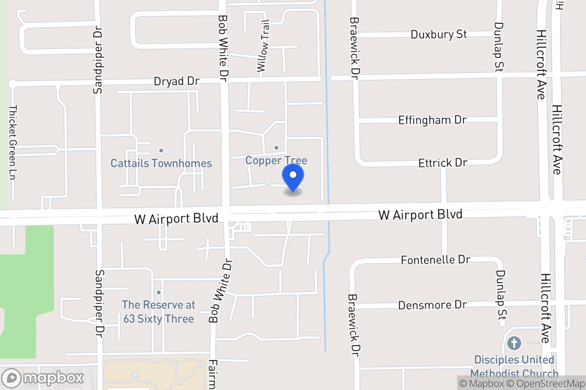 Map of W 6158 Airport Blvd, Houston