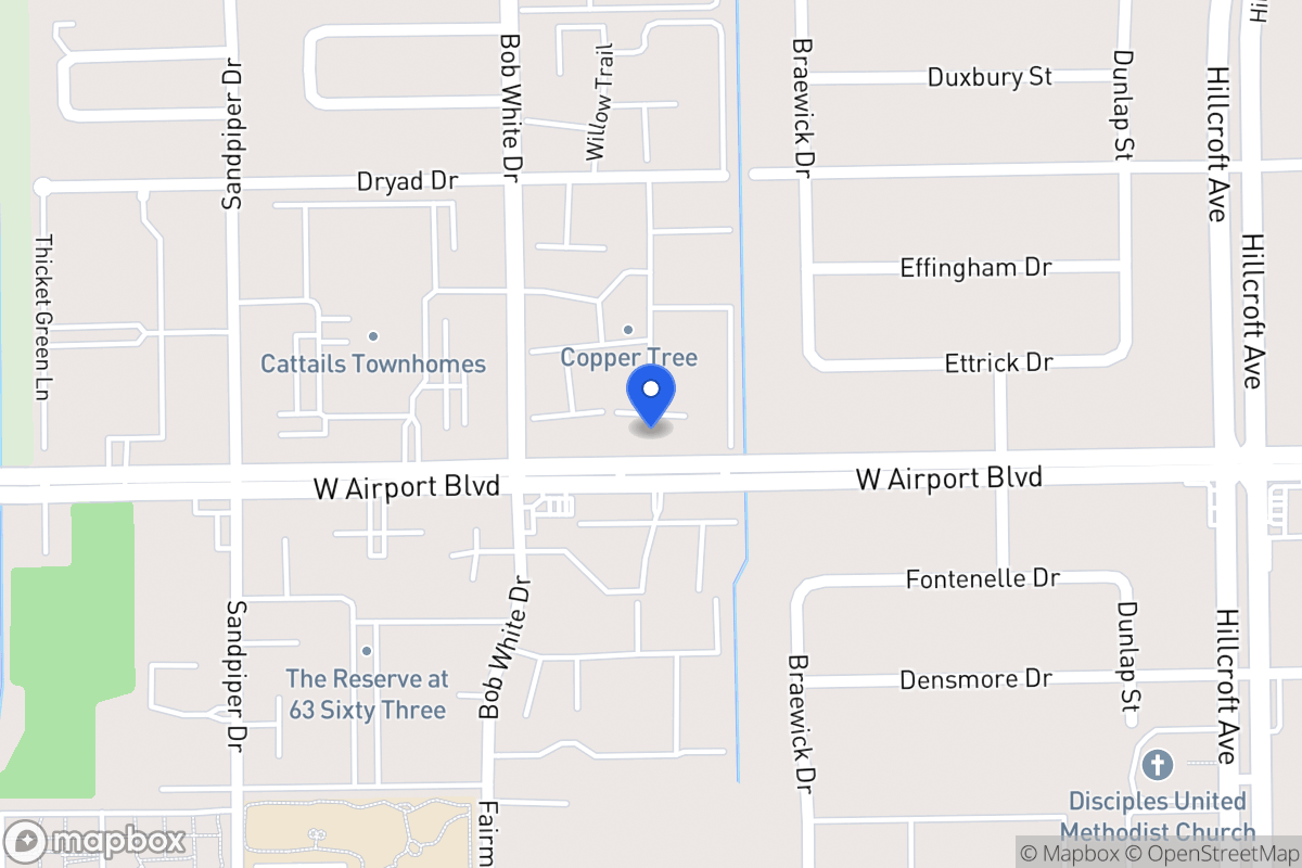 Map of W 6162 Airport Blvd, Houston