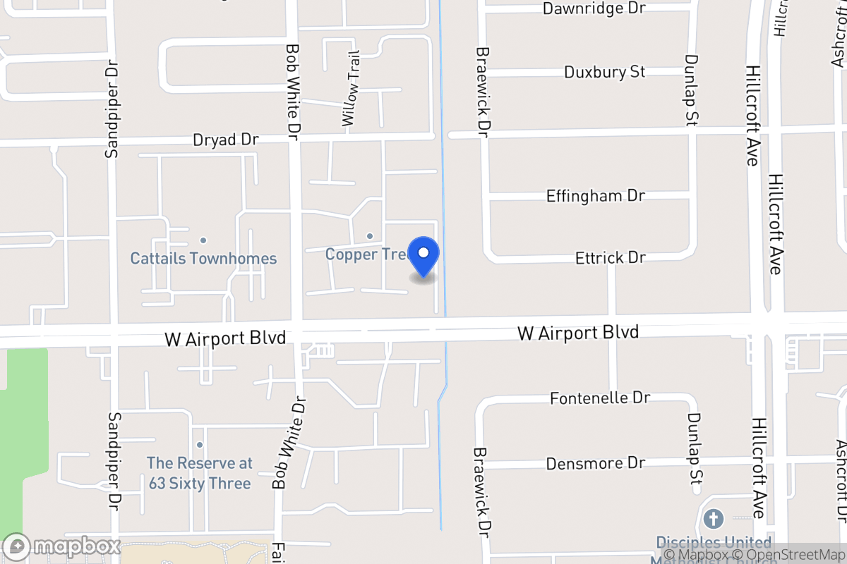Map of W 6112 Airport Blvd, Houston