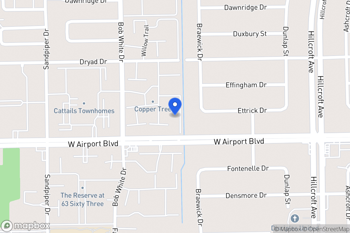Map of W 6116 Airport Blvd, Houston