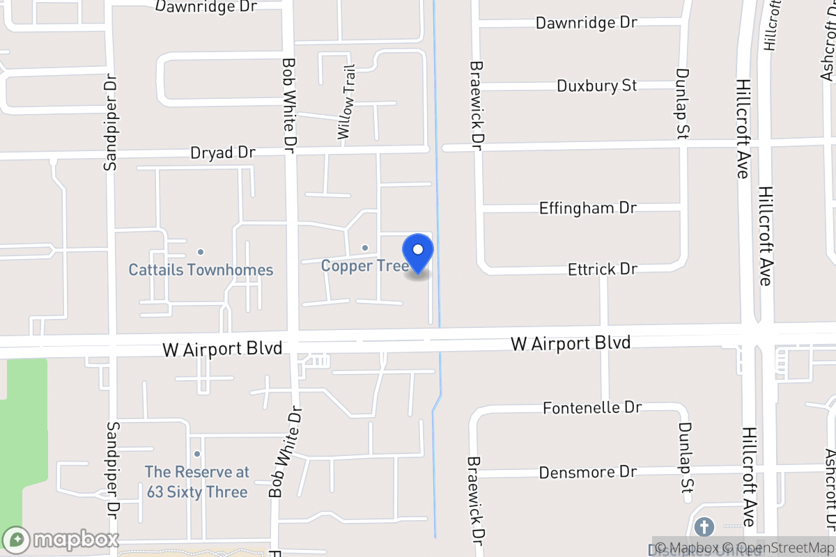 Map of W 6118 Airport Blvd, Houston