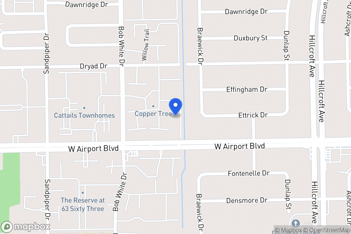 Map of W 6120 Airport Blvd, Houston