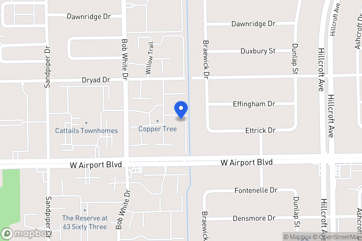 Map of W 6126 Airport Blvd, Houston