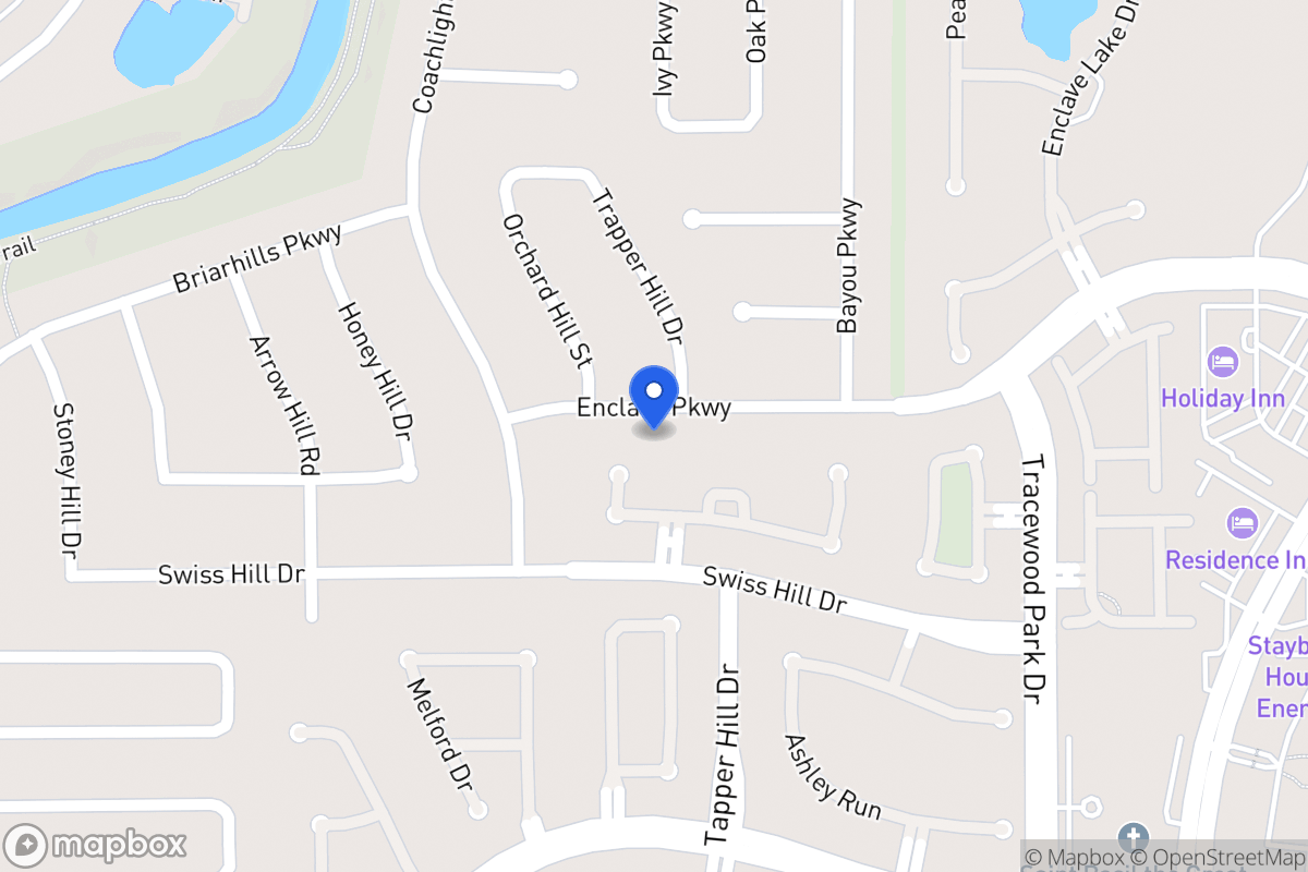 Map of 926 Enclave Pky, Houston