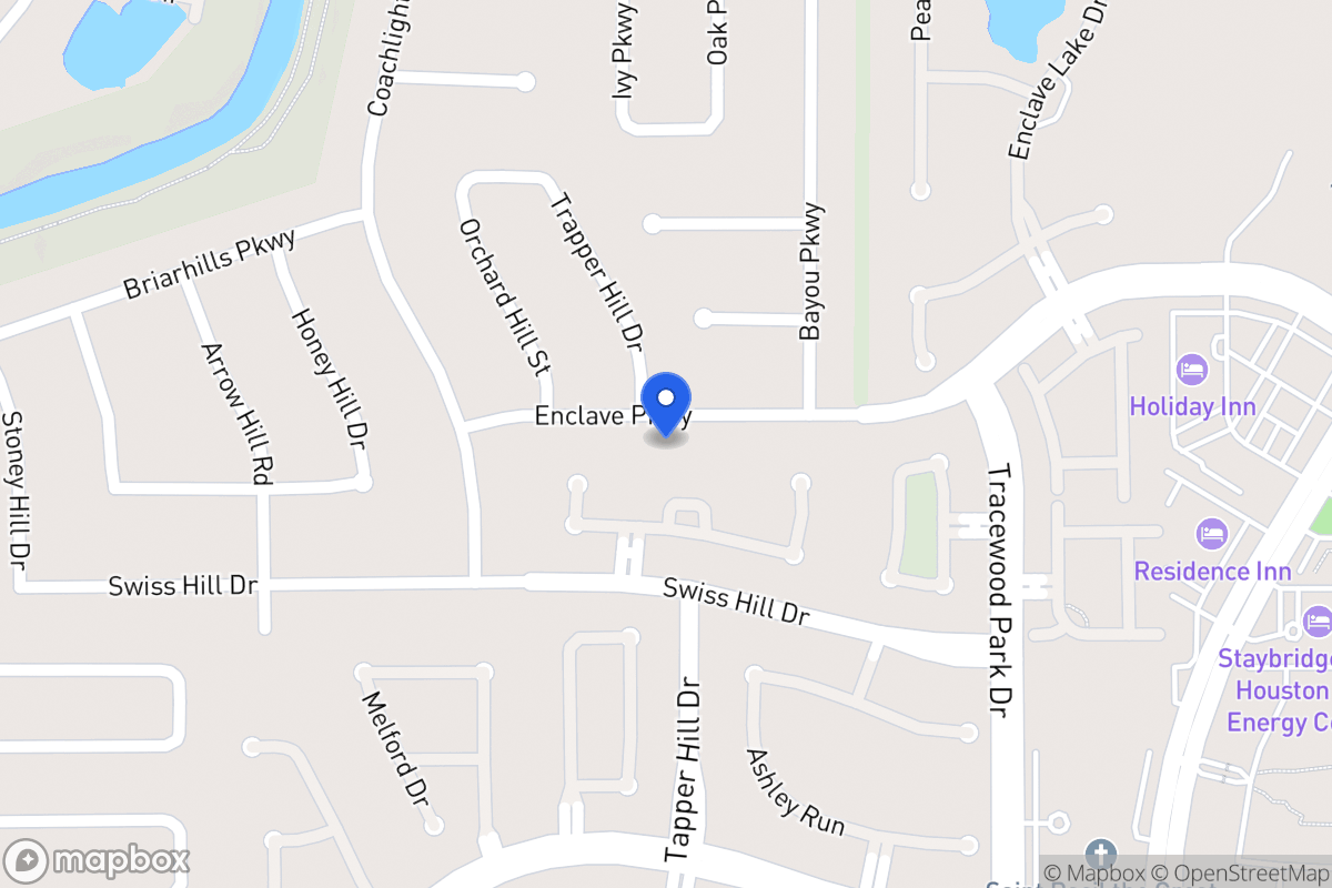 Map of 938 Enclave Pky, Houston