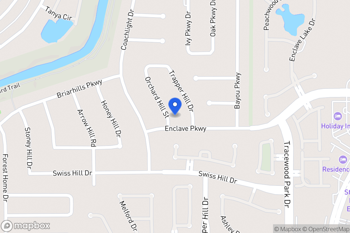 Map of 1042 Orchard Hill St, Houston
