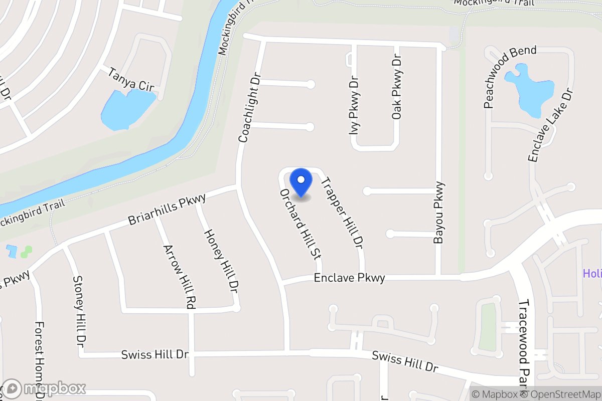 Map of 1018 Orchard Hill St, Houston