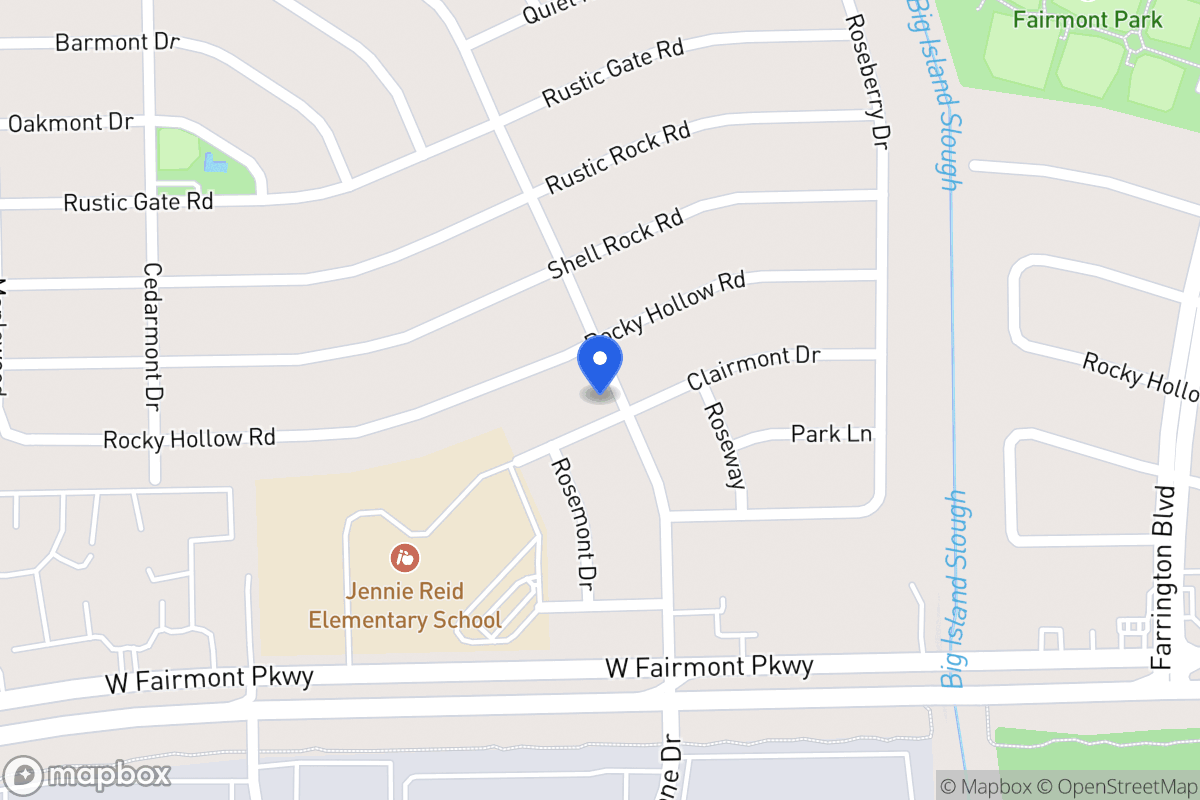 Map of 9751 Clairmont Dr, La Porte