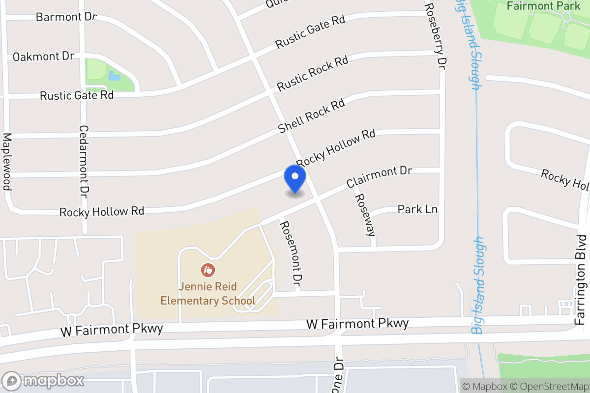 Map of 9747 Clairmont Dr, La Porte