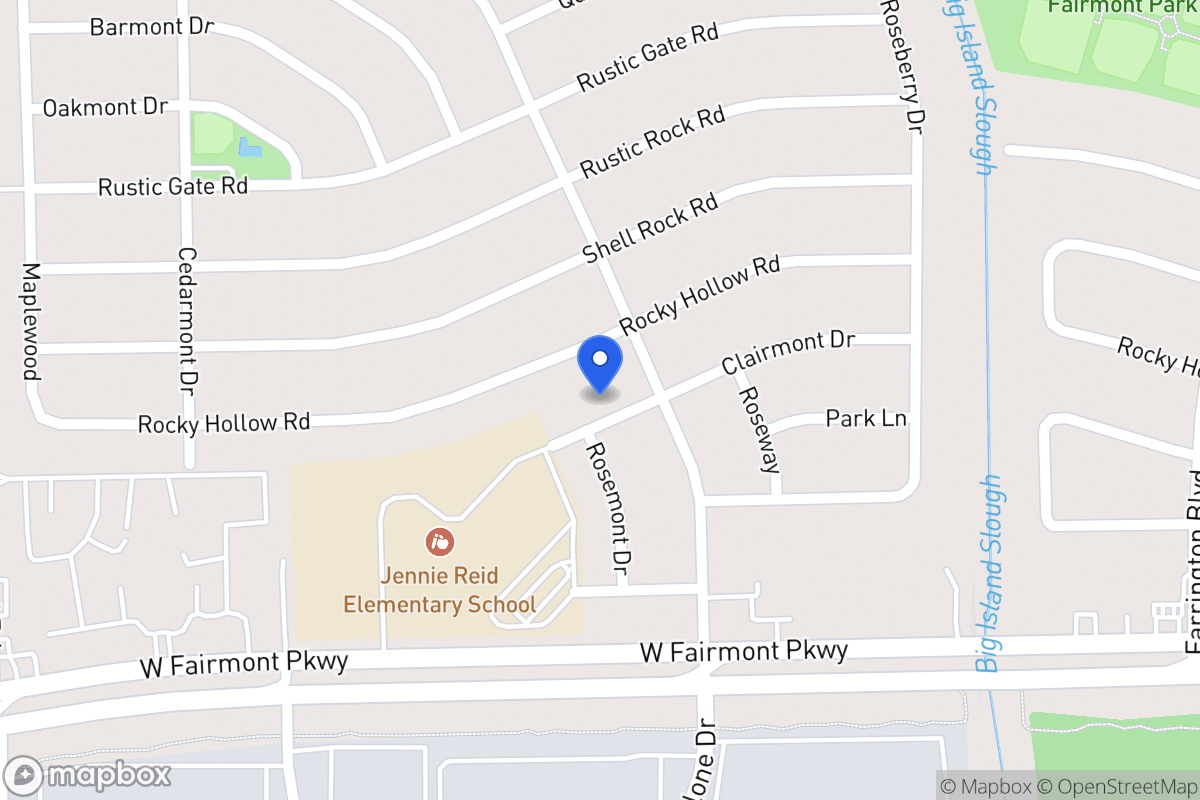 Map of 9743 Clairmont Dr, La Porte