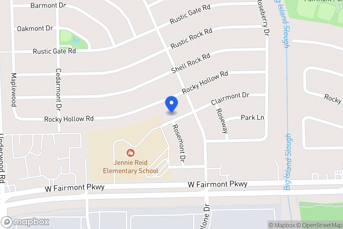 Map of 9739 Clairmont Dr, La Porte