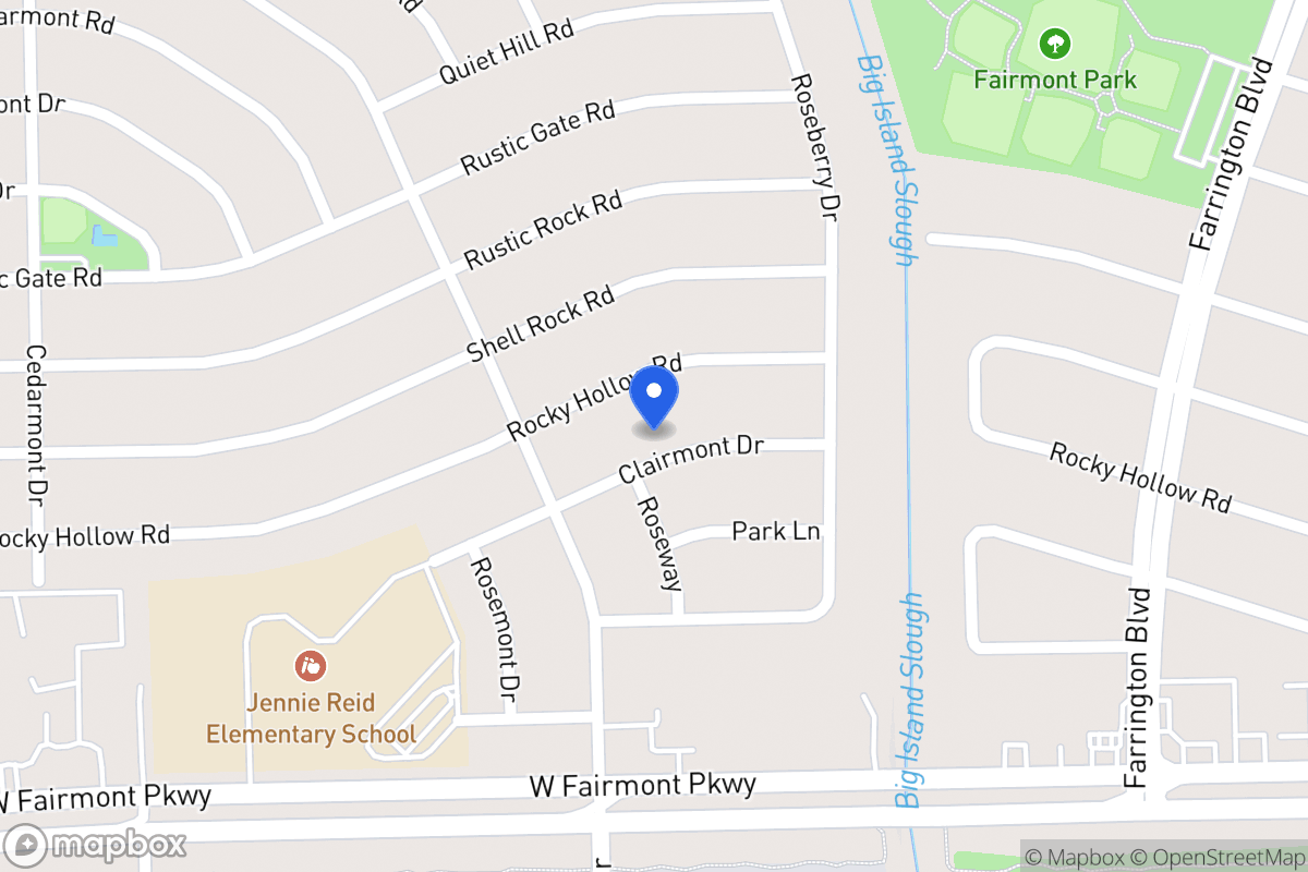 Map of 10023 Clairmont Dr, La Porte