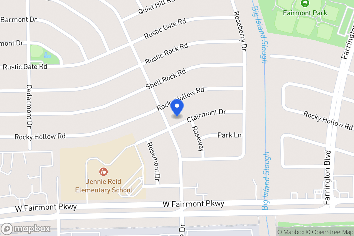 Map of 10007 Clairmont Dr, La Porte