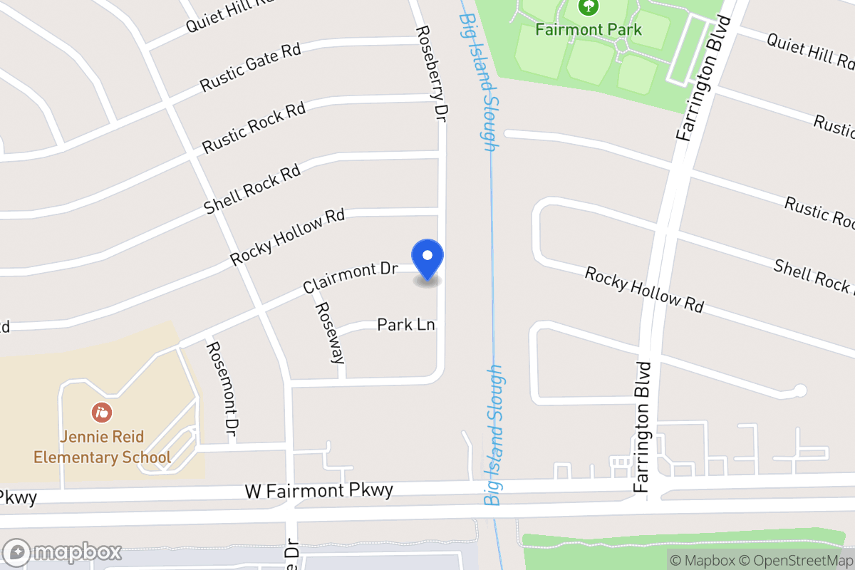 Map of 10126 Clairmont Dr, La Porte