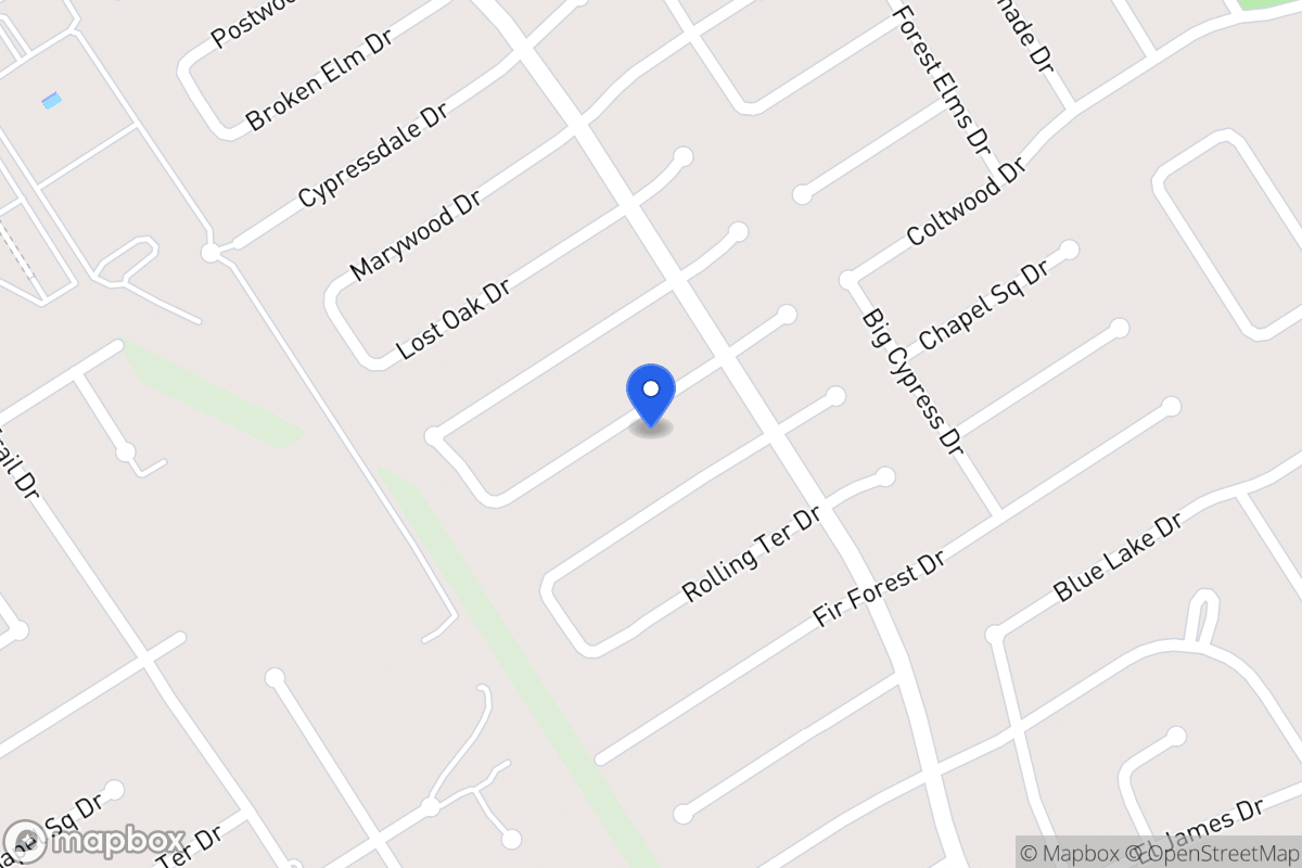 Map of 3615 Coltwood Dr, Spring