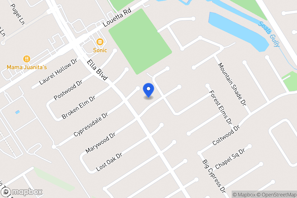 Map of 3510 Marywood Dr, Spring