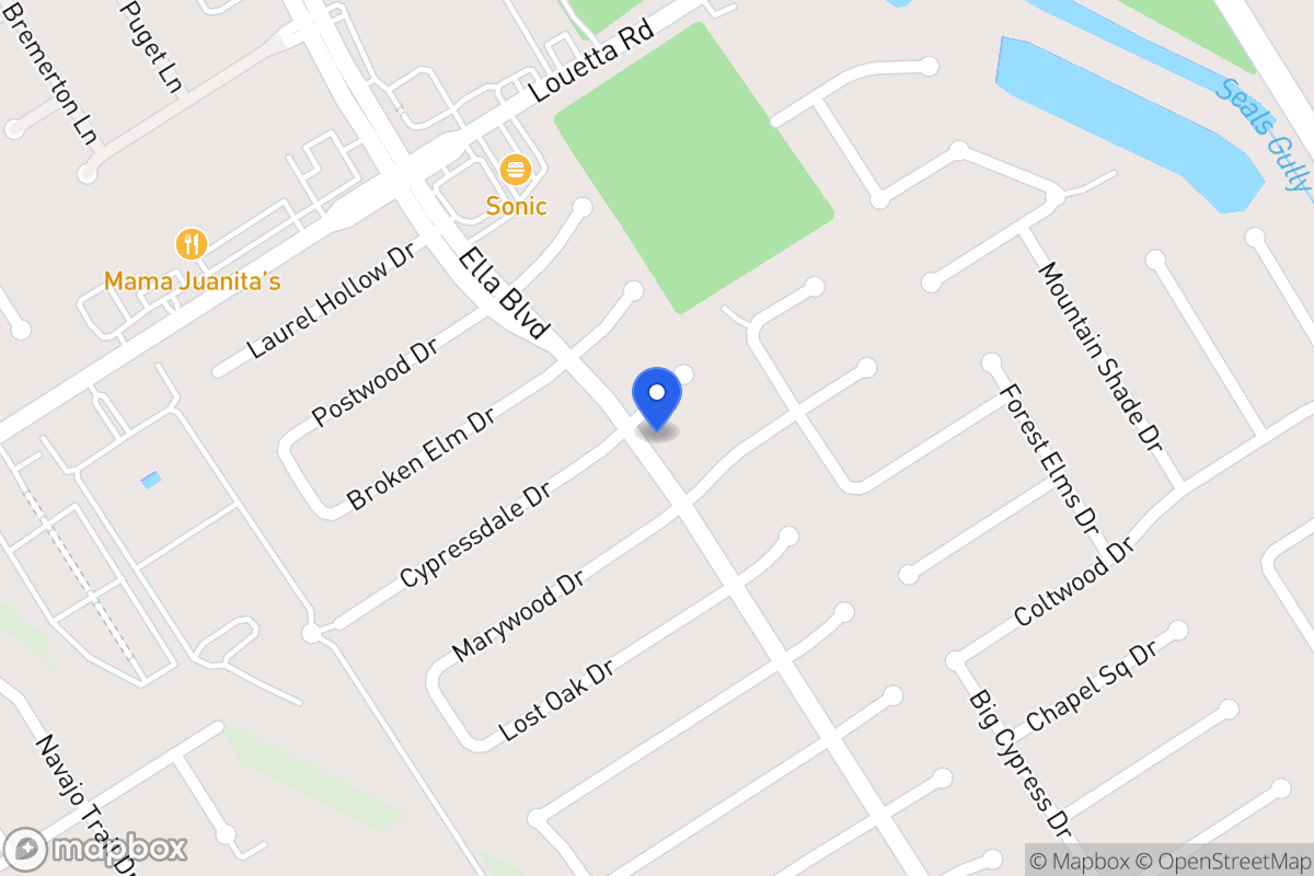 Map of 3515 Cypressdale Dr, Spring
