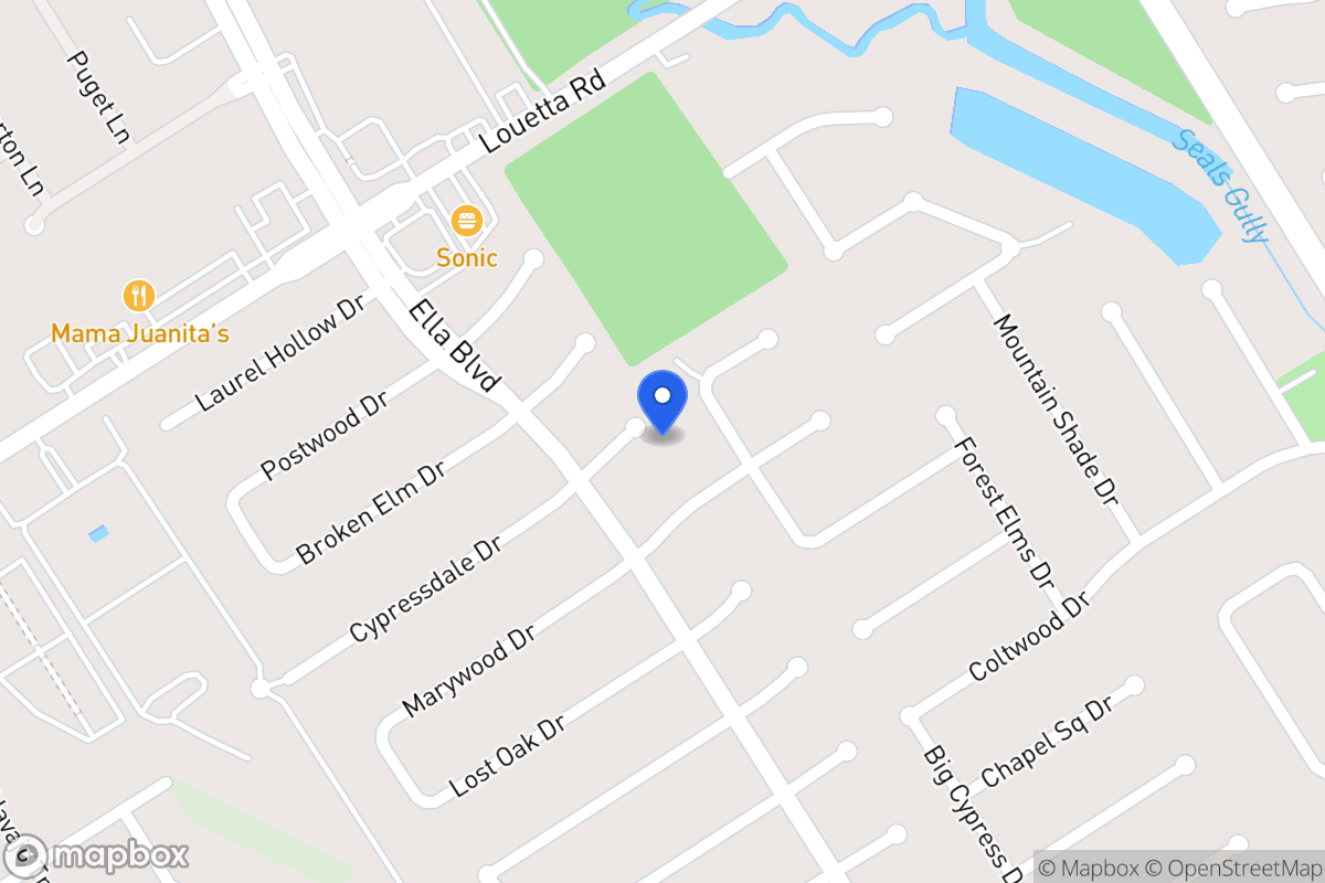 Map of 3503 Cypressdale Dr, Spring