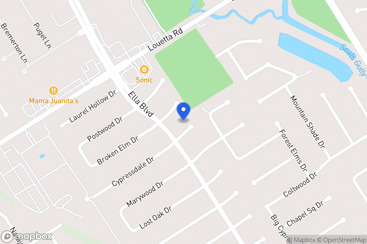 Map of 3506 Cypressdale Dr, Spring