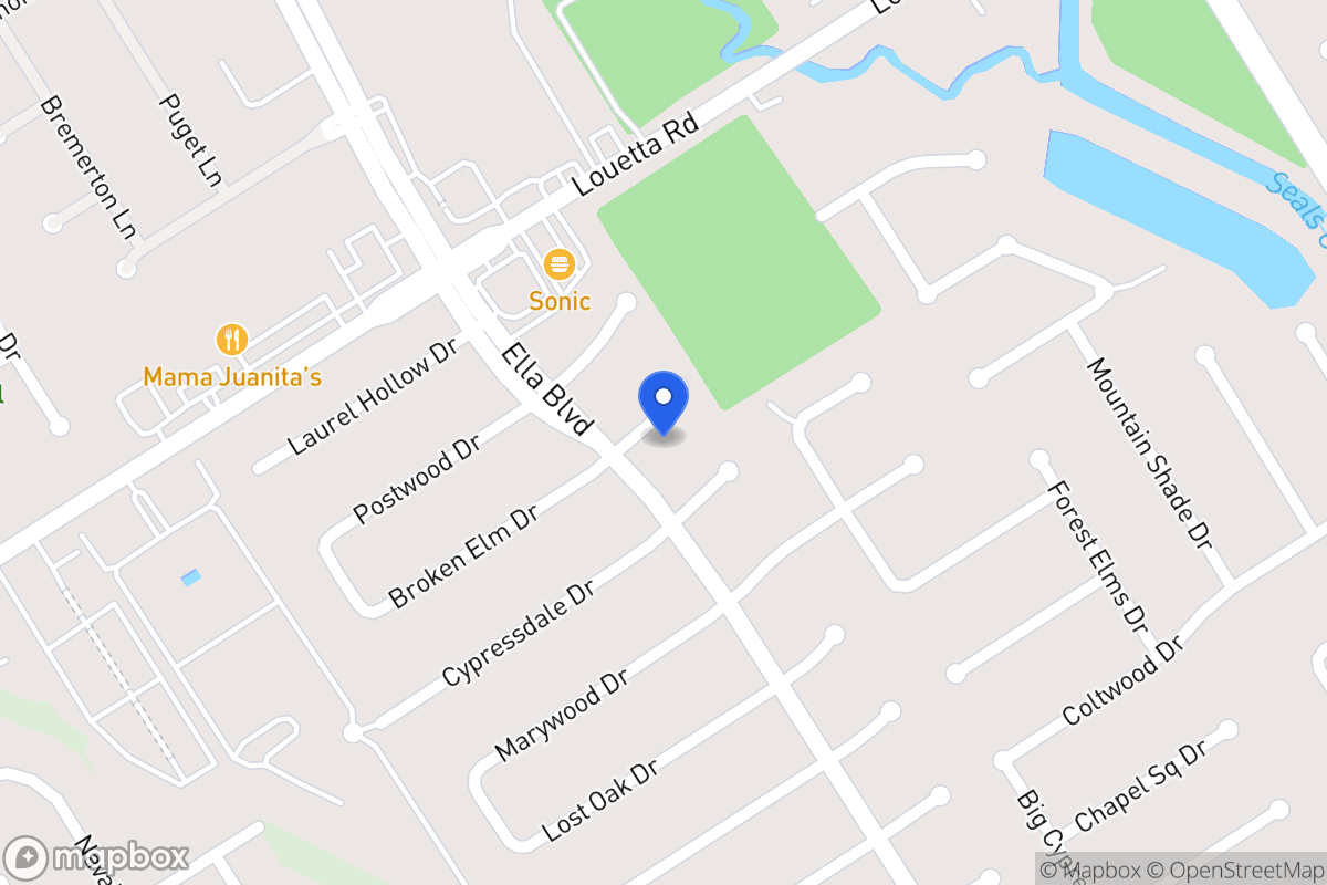 Map of 3515 Broken Elm Dr, Spring