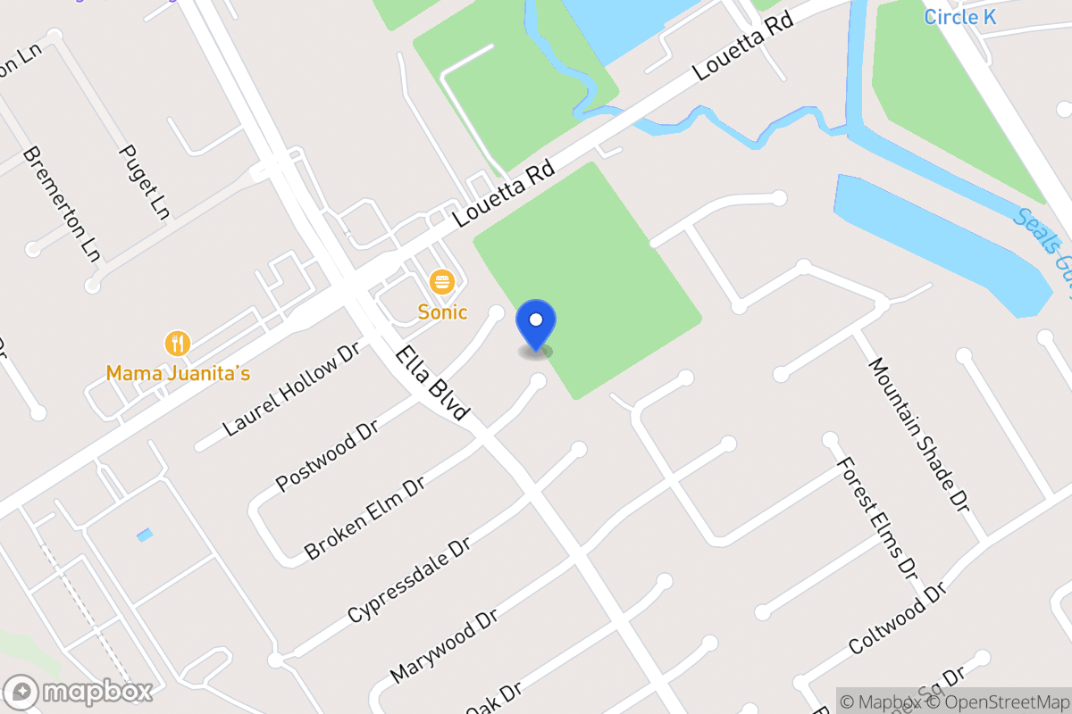 Map of 3502 Broken Elm Dr, Spring