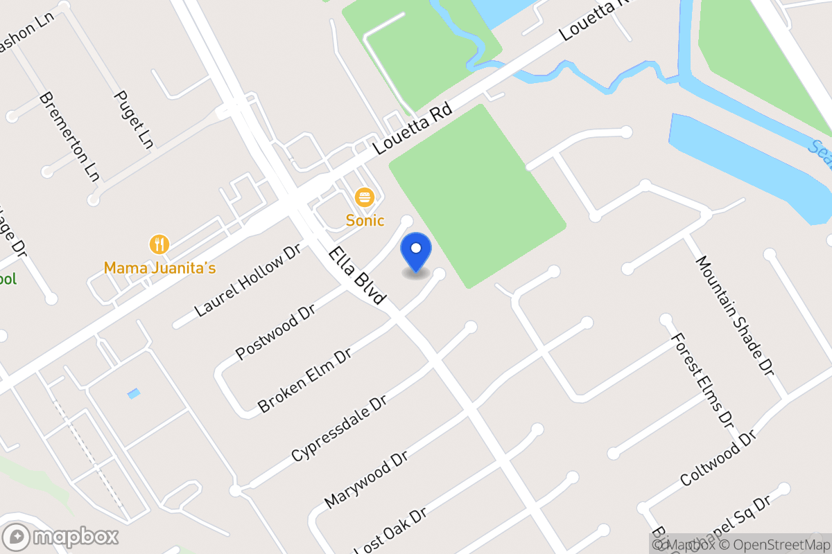 Map of 3510 Broken Elm Dr, Spring