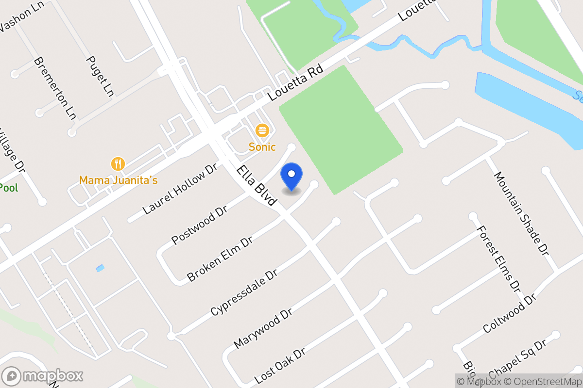 Map of 3514 Broken Elm Dr, Spring