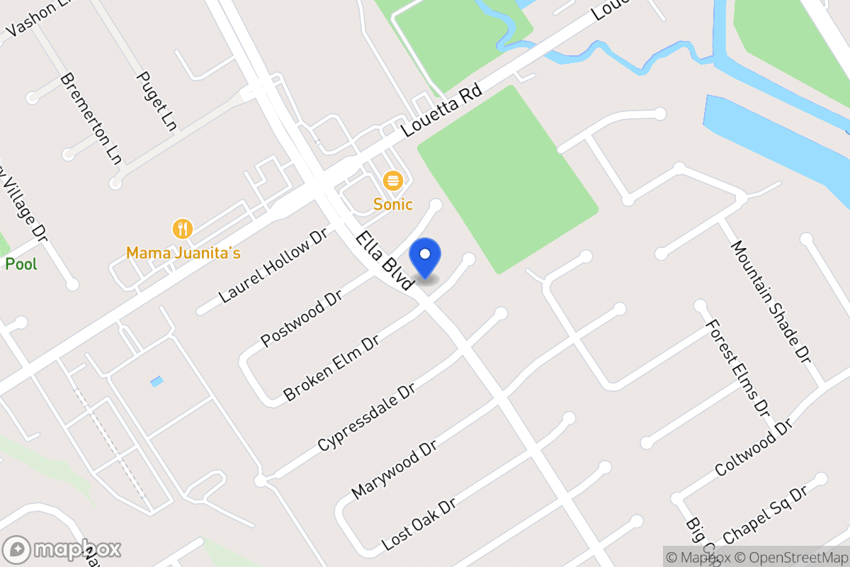 Map of 3518 Broken Elm Dr, Spring