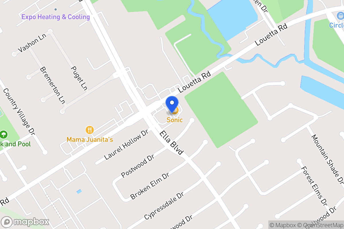 Map of 3815 Louetta Rd, Spring