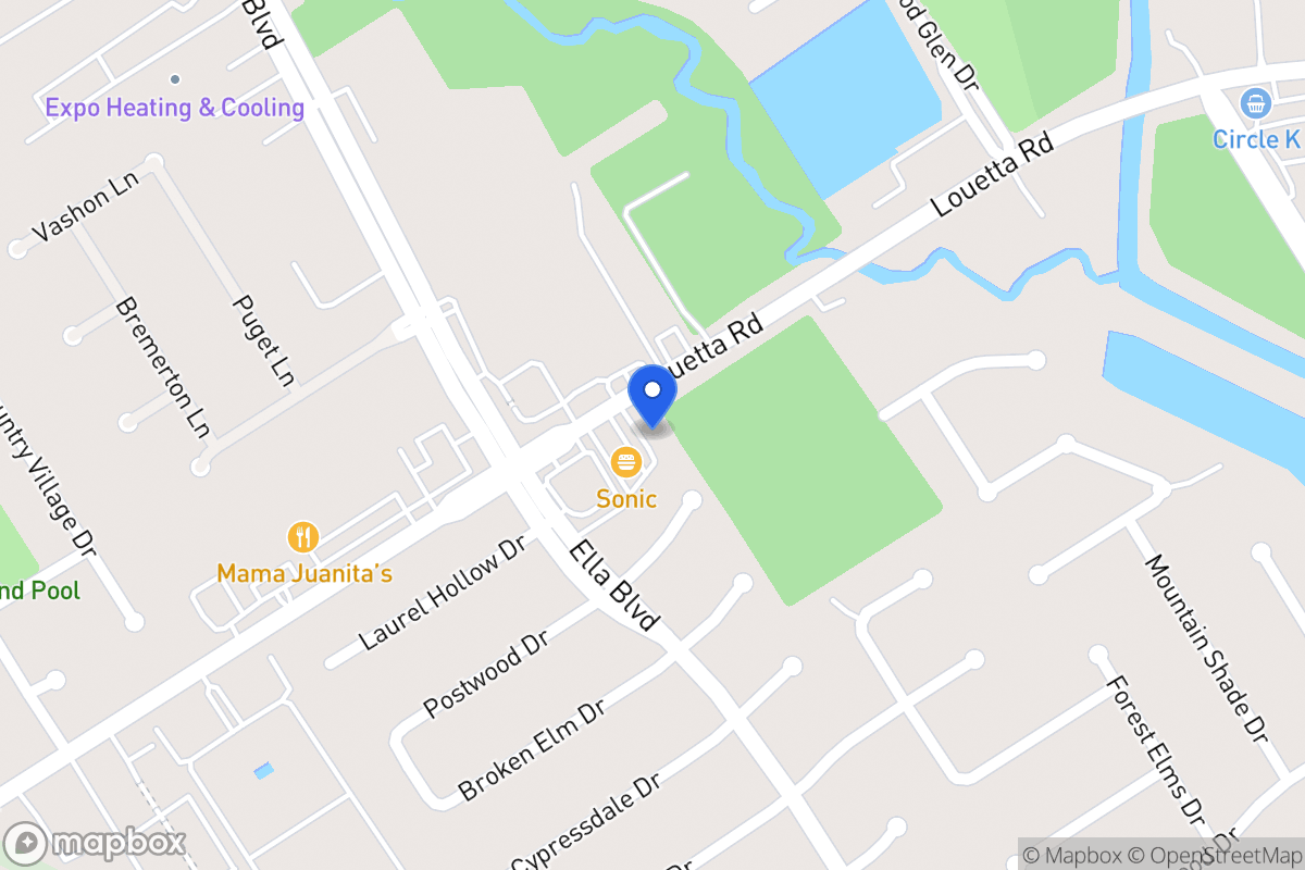 Map of 3807 Louetta Rd, Spring