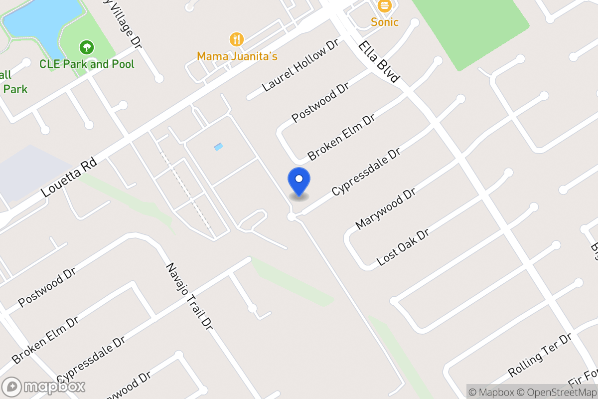 Map of 3658 Cypressdale Dr, Spring