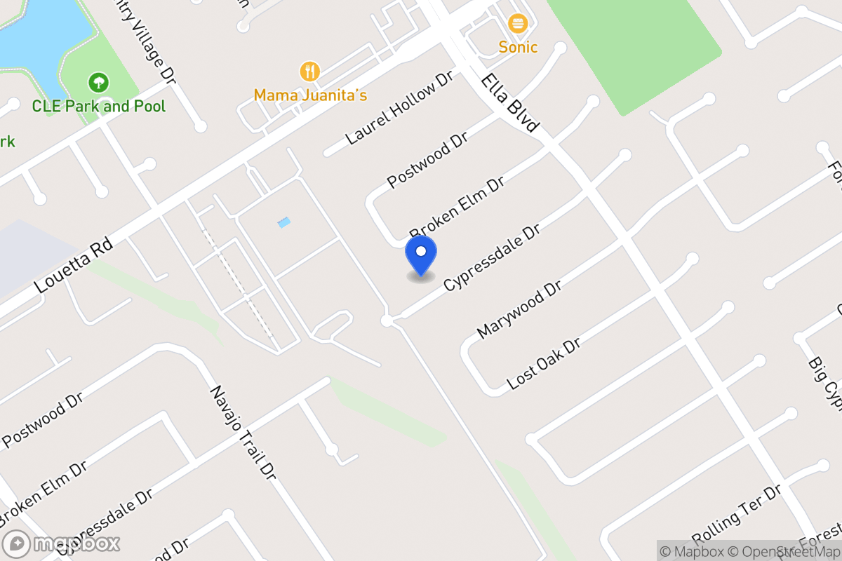 Map of 3650 Cypressdale Dr, Spring