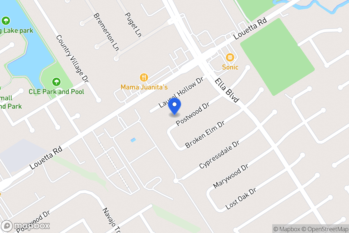 Map of 3634 Postwood Dr, Spring