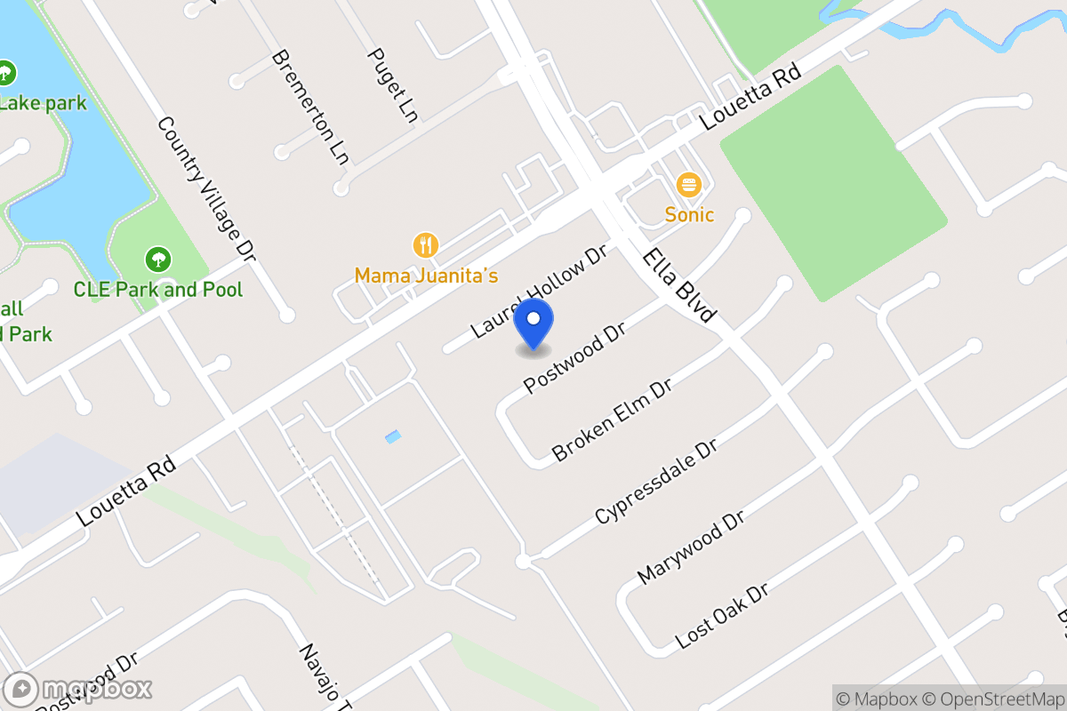 Map of 3630 Postwood Dr, Spring