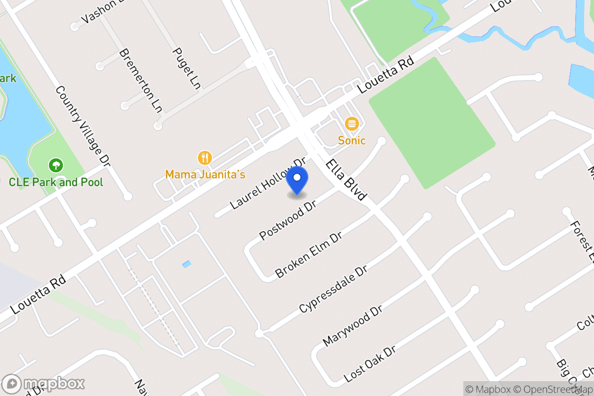 Map of 3614 Postwood Dr, Spring