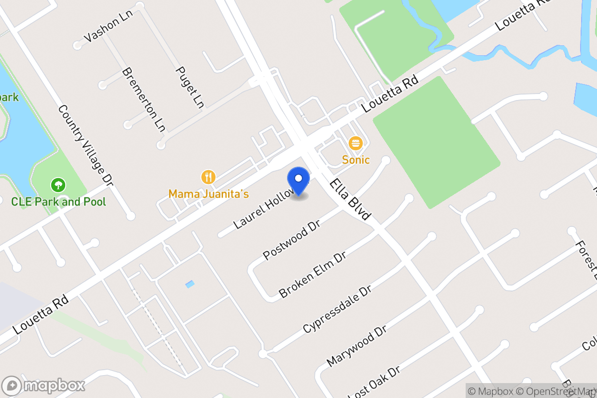 Map of 3611 Laurel Hollow Dr, Spring