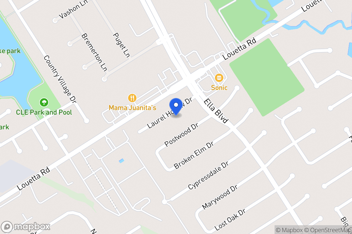 Map of 3619 Laurel Hollow Dr, Spring