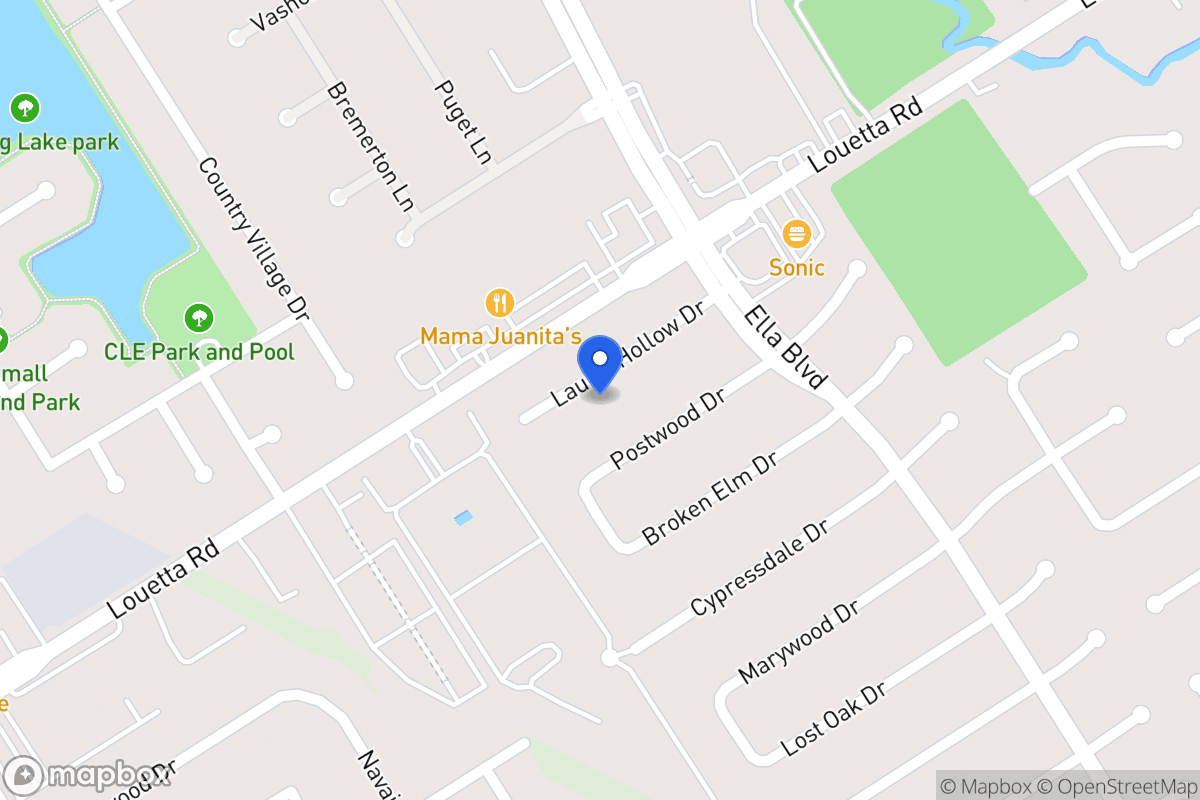 Map of 3631 Laurel Hollow Dr, Spring