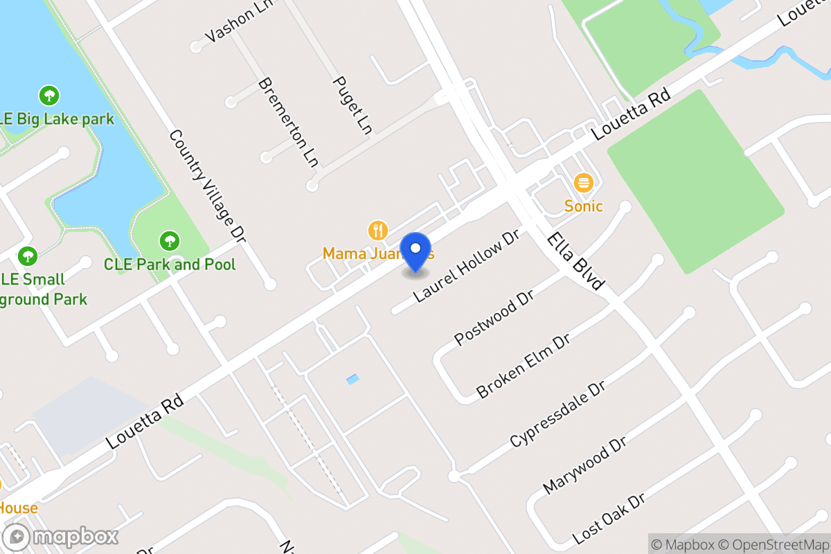 Map of 3634 Laurel Hollow Dr, Spring